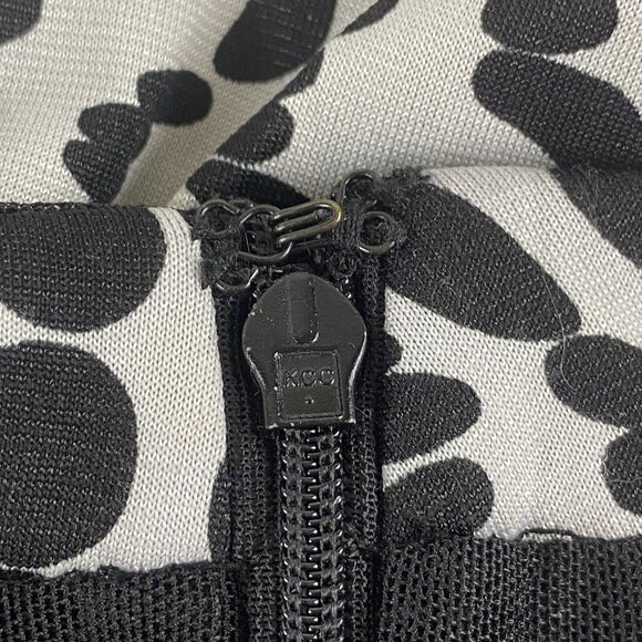 VTG Womens 12 Black White Polka Dot Flowy Feminine Lace Trim Hem Skirt - Picture 9 of 9